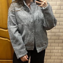 Load image into Gallery viewer, Oversized Woolen Bomber Jacket