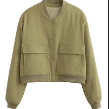 Load image into Gallery viewer, Bomber Jacket With Pockets