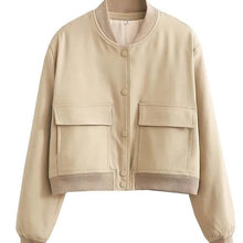 Load image into Gallery viewer, Bomber Jacket With Pockets