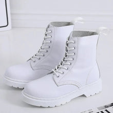 Load image into Gallery viewer, Leather Lace Up Ankle Boots