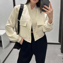 Load image into Gallery viewer, Bomber Jacket With Pockets