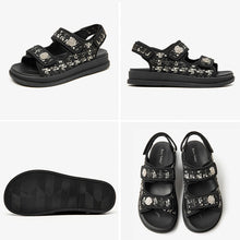 Load image into Gallery viewer, Slingback Tweed Dad Sandals