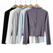 Load image into Gallery viewer, Long Sleeve Copped Top