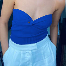 Load image into Gallery viewer, Knit Twist Front Bandeau Top