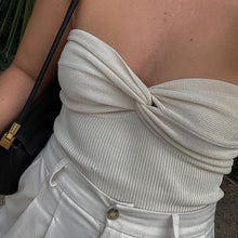 Load image into Gallery viewer, Knit Twist Front Bandeau Top