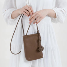 Load image into Gallery viewer, Genuine Leather Crossbody Phone Purse