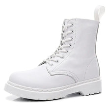 Load image into Gallery viewer, Leather Lace Up Ankle Boots