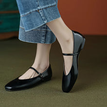 Load image into Gallery viewer, Ballet Flat Leather Shoes
