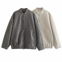 Load image into Gallery viewer, Oversized Woolen Jacket