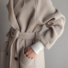 Load image into Gallery viewer, Wool Blended Long Coat