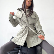 Load image into Gallery viewer, Quilted Belted Parka Jacket