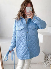 Load image into Gallery viewer, Quilted Belted Parka Jacket