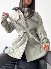 Load image into Gallery viewer, Quilted Belted Parka Jacket