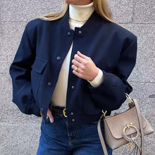 Load image into Gallery viewer, Bomber Jacket With Pockets