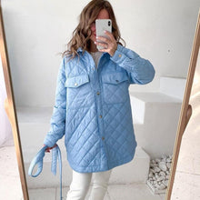 Load image into Gallery viewer, Quilted Belted Parka Jacket