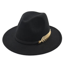 Load image into Gallery viewer, Gold Deatail Fedora Hat