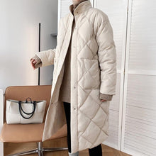 Load image into Gallery viewer, Quilted Cotton-padded Midi Puffer Coat