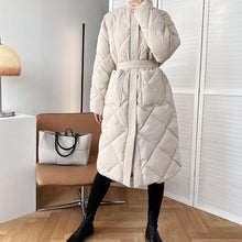 Load image into Gallery viewer, Quilted Cotton-padded Midi Puffer Coat