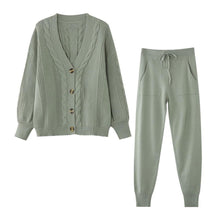 Load image into Gallery viewer, Knitted Two Piece Lounge Set