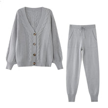 Load image into Gallery viewer, Knitted Two Piece Lounge Set