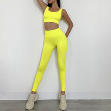 Load image into Gallery viewer, 2 Piece High Waist Seamless Yoga Set