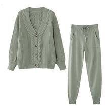 Load image into Gallery viewer, Knitted Two Piece Lounge Set