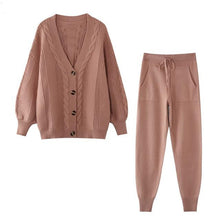 Load image into Gallery viewer, Knitted Two Piece Lounge Set