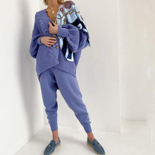 Load image into Gallery viewer, Knitted Two Piece Lounge Set