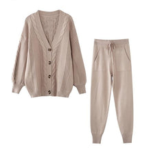 Load image into Gallery viewer, Knitted Two Piece Lounge Set