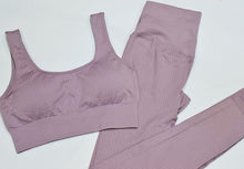 Load image into Gallery viewer, 2 Piece High Waist Seamless Yoga Set
