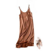 Load image into Gallery viewer, Satin Strappy Midi Dress
