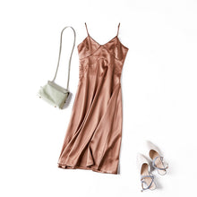 Load image into Gallery viewer, Satin Strappy Midi Dress