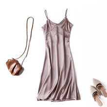 Load image into Gallery viewer, Satin Strappy Midi Dress