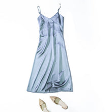 Load image into Gallery viewer, Satin Strappy Midi Dress