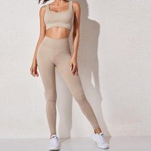 Load image into Gallery viewer, Ribbed Seamless 3 Piece Gym Set