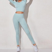 Load image into Gallery viewer, Ribbed Seamless 3 Piece Gym Set