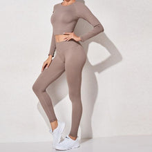 Load image into Gallery viewer, Ribbed Seamless 3 Piece Gym Set