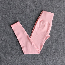 Load image into Gallery viewer, Ribbed Seamless 3 Piece Gym Set