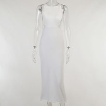 Load image into Gallery viewer, Cut Out Backless Split Midi Dress