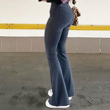 Load image into Gallery viewer, Vintage Wash High Waist Skinny Elastic Flared Jeans