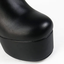 Load image into Gallery viewer, Slip On Platform Heeled Boots