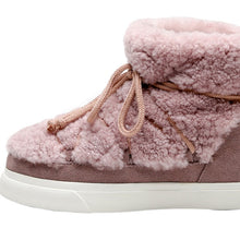 Load image into Gallery viewer, Laced Wool Snow Boots