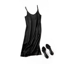 Load image into Gallery viewer, Satin Strappy Midi Dress