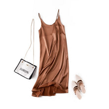 Load image into Gallery viewer, Satin Strappy Midi Dress