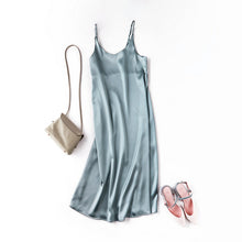 Load image into Gallery viewer, Satin Strappy Midi Dress