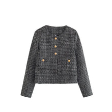 Load image into Gallery viewer, Tweed Long Sleeve Blazer
