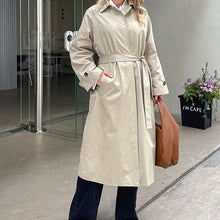 Load image into Gallery viewer, Maxi Trench Coat With Belt
