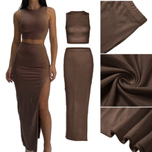 Load image into Gallery viewer, Top and Skirt Two Piece Set
