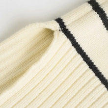 Load image into Gallery viewer, Striped Knit Sweater With Zip
