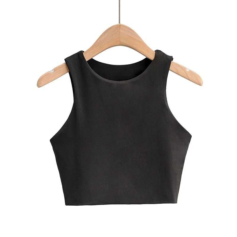 Seamless Basic Crop Top